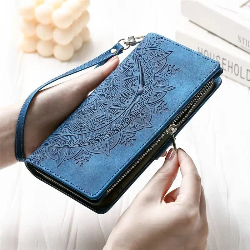 Stylish Leather Lanyard Wallet Case