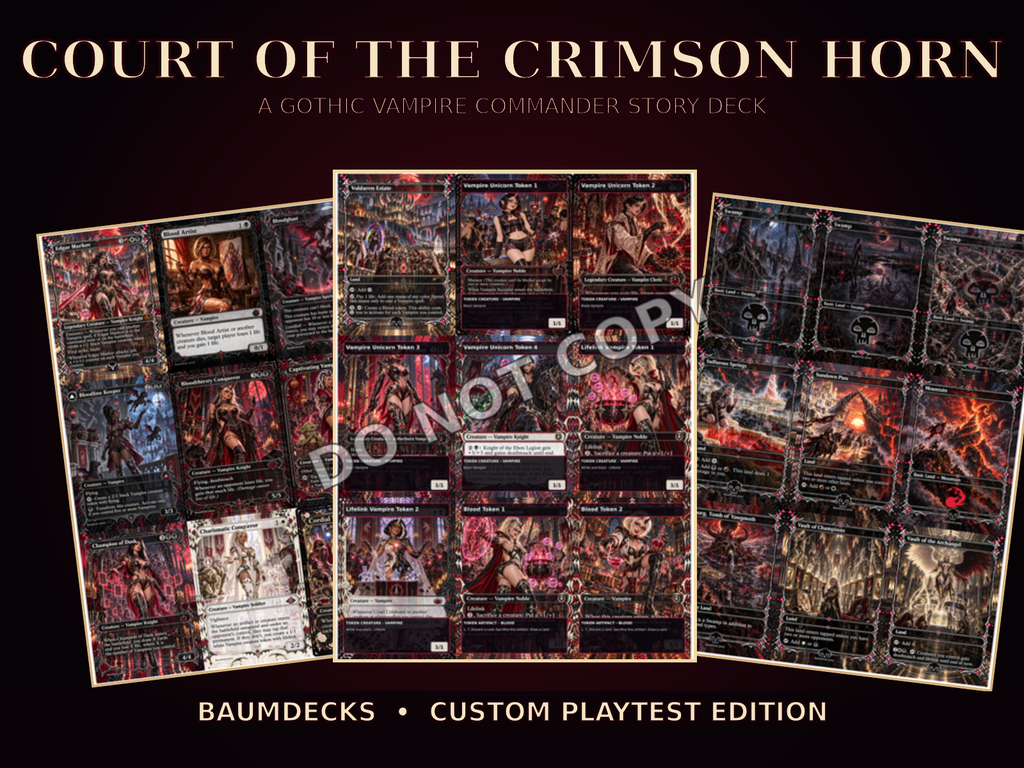 Court of the Crimson Horn — Edgar Markov Proxy Commander Deck