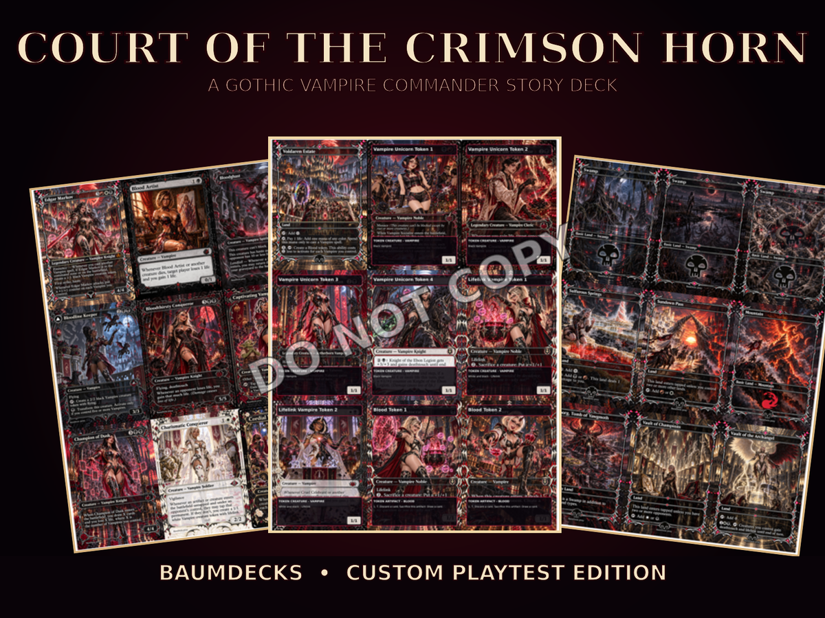 Court of the Crimson Horn — Edgar Markov Proxy Commander Deck