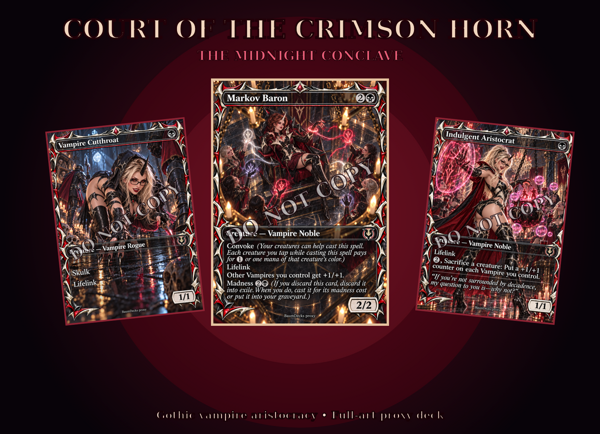Court of the Crimson Horn — Edgar Markov Proxy Commander Deck