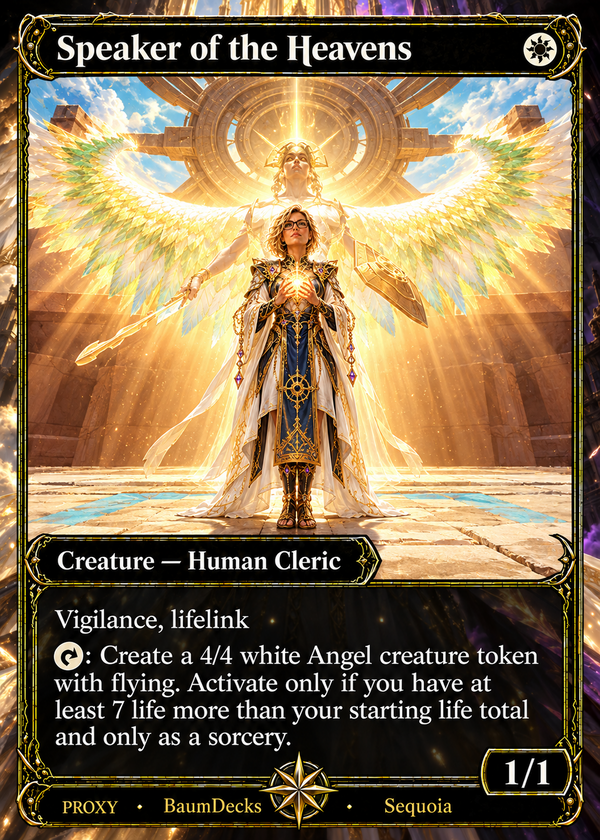 Speaker of the Heavens — Celestial Wings — BaumDecks Proxy Single (Coming Soon)