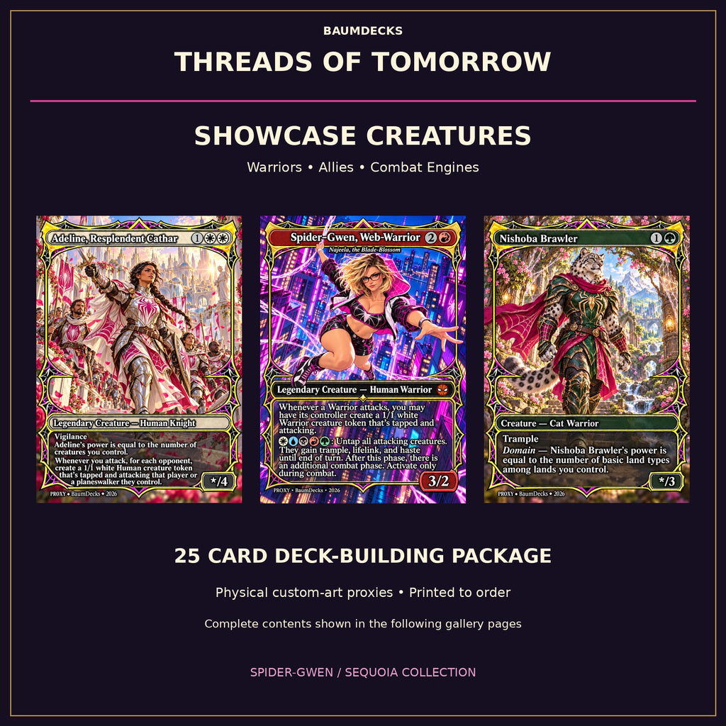 Threads of Tomorrow 25-card Showcase Creatures Package — cover